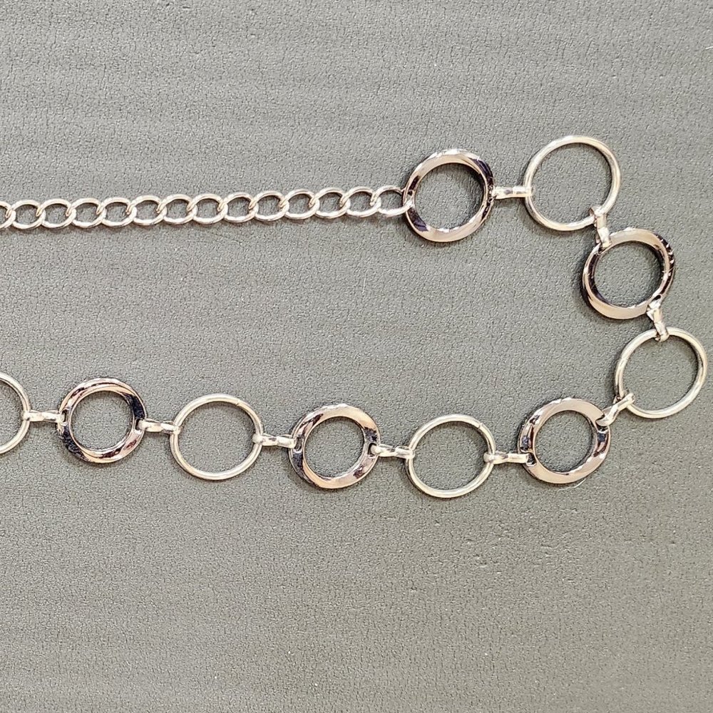 Anthropologie silver chain belt